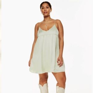 Aritzia Wilfred Lover Satin Dress
